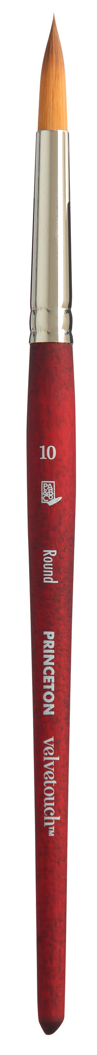 Univerzálny okrúhly štetec PRINCETON Velvetouch s krátkou rúčkou – 10