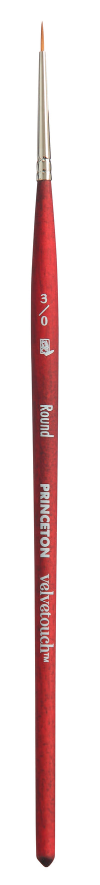 Univerzálny okrúhly štetec PRINCETON Velvetouch s krátkou rúčkou – 3/0