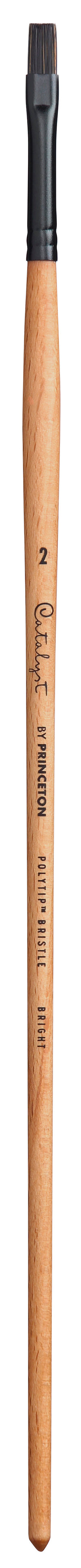 PRINCETON Catalyst Polytip plochý štetec Bright s dlhou rúčkou – 2