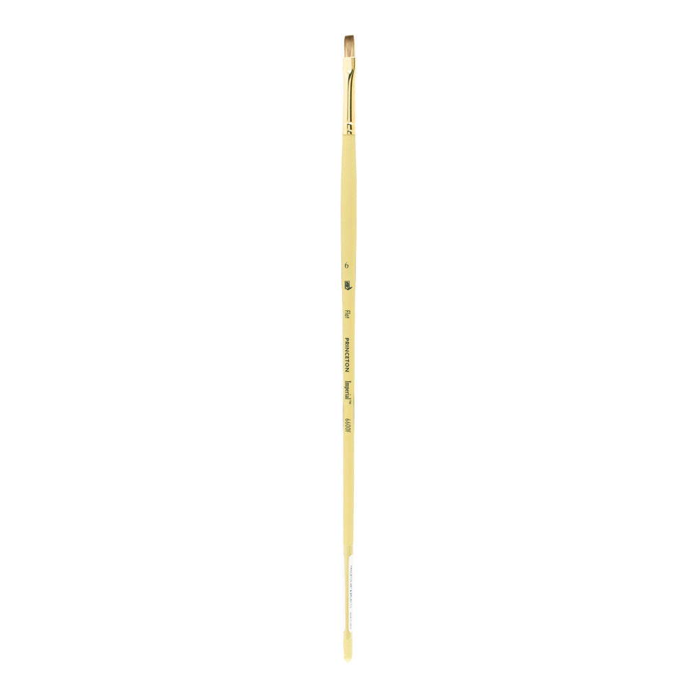 Plochý štetec na olej PRINCETON Imperial Synthetic Mongoose s dlhou rúčkou – 6