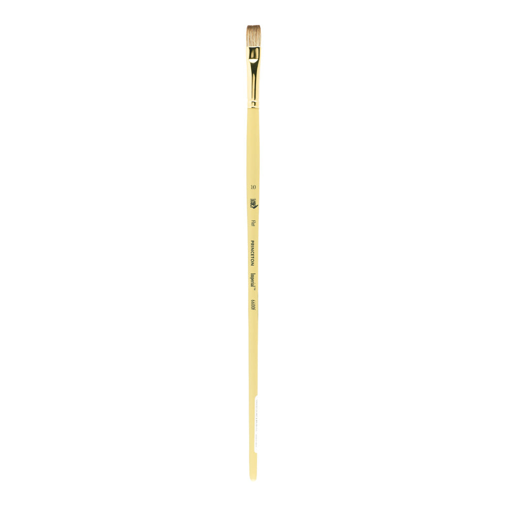 Plochý štetec na olej PRINCETON Imperial Synthetic Mongoose s dlhou rúčkou – 10