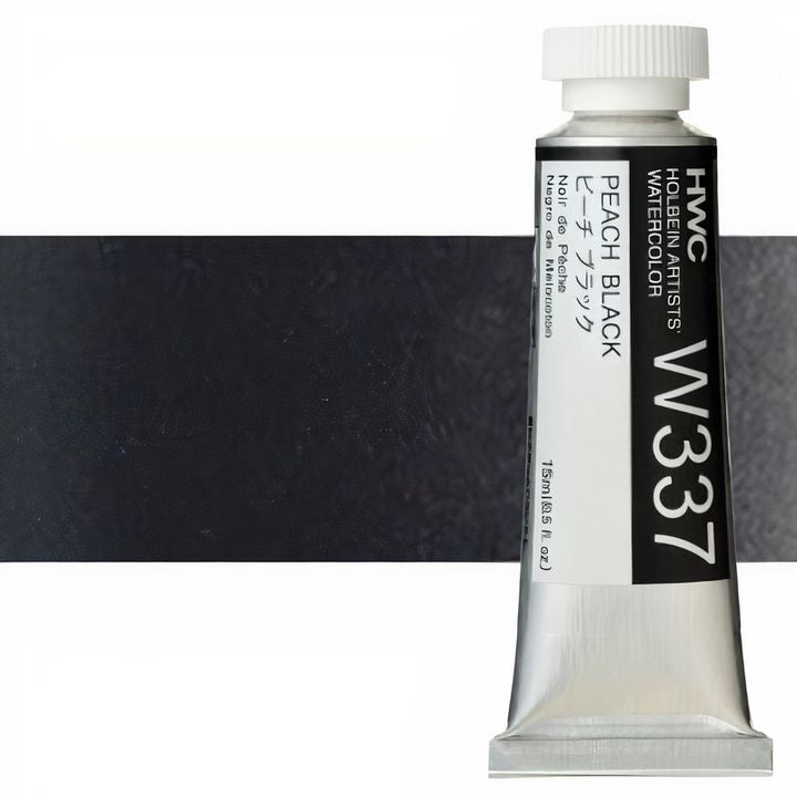 Profesionálne akvarelové farby Holbein Artists 15 ml – broskyňová čierna