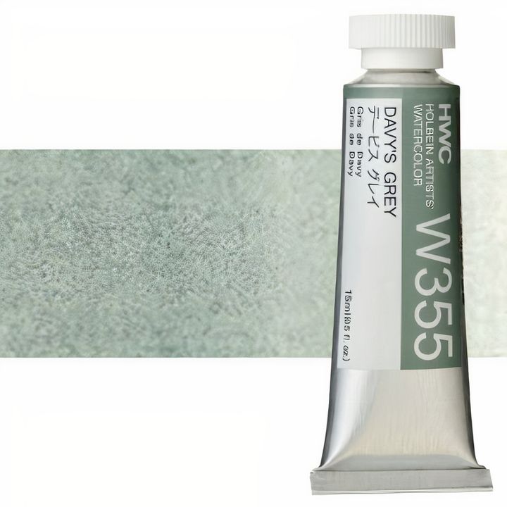 Profesionálne akvarelové farby Holbein Artists 15 ml – davys sivá