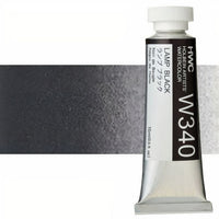 Profesionálne akvarelové farby Holbein Artists 15 ml – lamp čierna