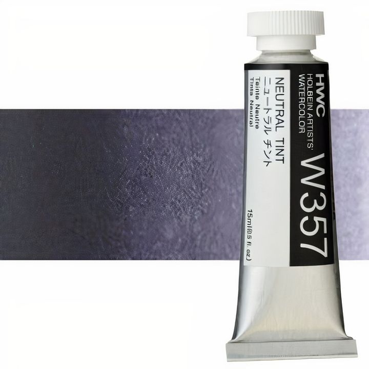 Profesionálne akvarelové farby Holbein Artists 15 ml – neutrálny odtieň