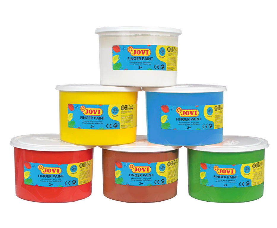 Prstové farby JOVI 6 x 500 ml - sada 6 ks