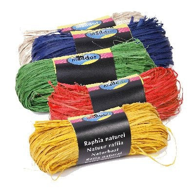 Raffia natural 50gr | rôzne farby — obrázok 1