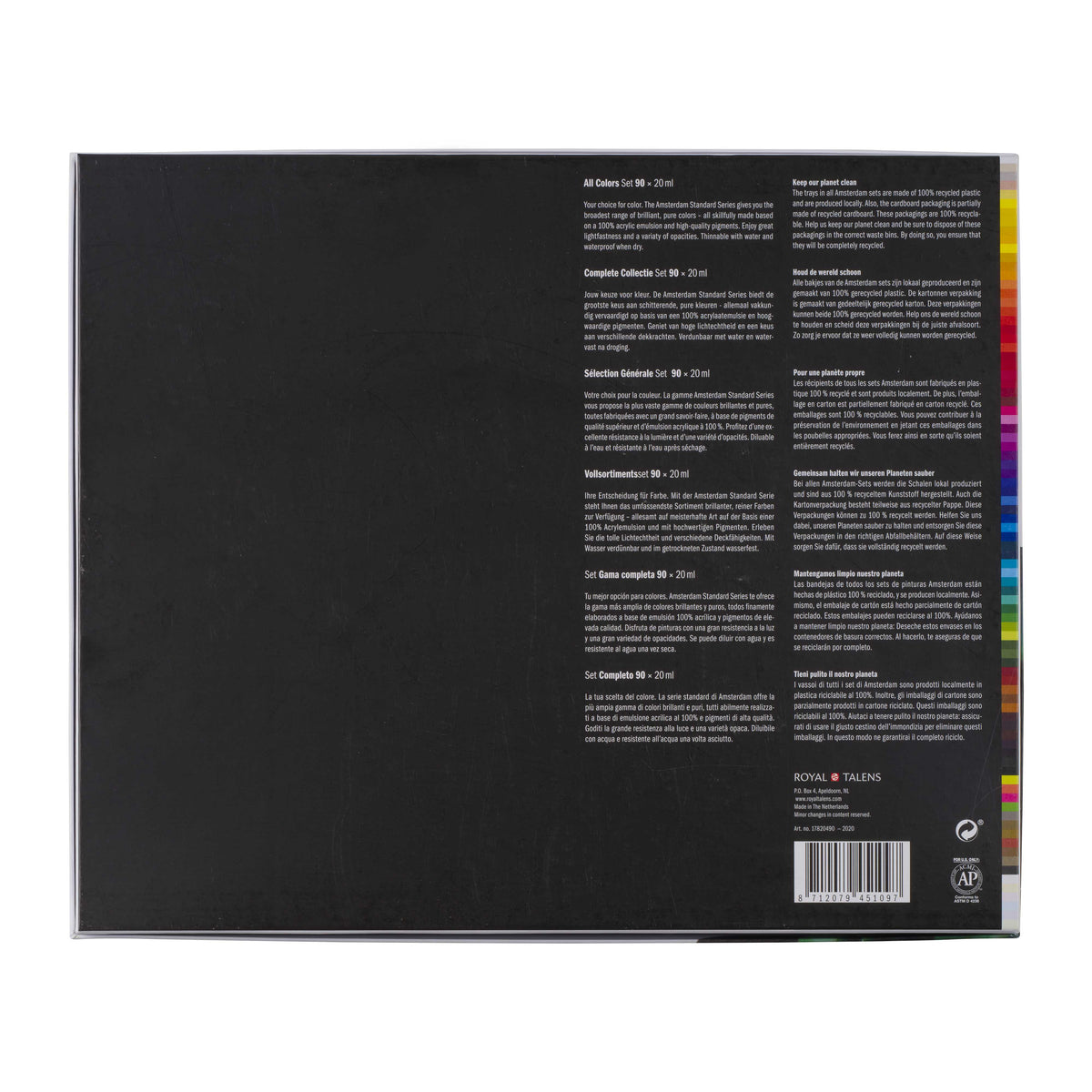 ROYAL TALENS Amsterdam sada akrylových farieb All Colors 90 x 20 ml
