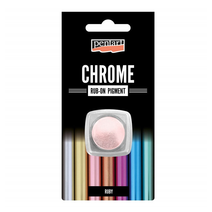 Rub-on chrómový prášok Pentart 0.5 g | rôzne farby — obrázok 4