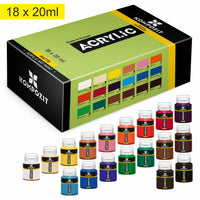 Sada 18 akrylových farieb Kompozit STANDART 18 x 20 ml
