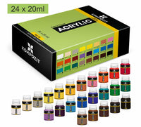 Sada 24 akrylových farieb Kompozit STANDART 24 x 20 ml