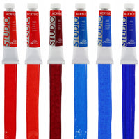 Sada 24 akrylových farieb Phoenix Studio 24 x 12 ml + štetce a paleta