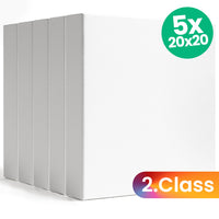 Sada 3D maliarskeho plátna 5 ks - 2. akosť - 20x20 cm — obrázok 1
