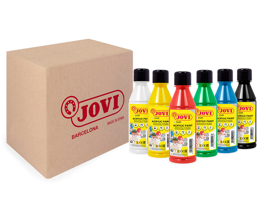 Sada 6 akrylových farieb JOVI Jovidecor 6 x 250 ml variant A