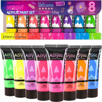 Sada 8 akrylových farieb Phoenix neón 8 x 21 ml
