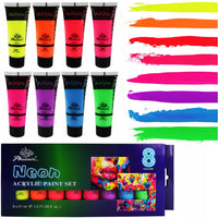 Sada 8 akrylových farieb Phoenix neón 8 x 21 ml