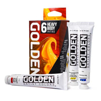 Sada akrylových farieb GOLDEN Heavy Body Intro 6 x 22 ml