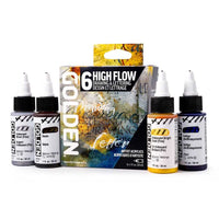 Sada akrylových farieb Golden High Flow Drawing & Lettering 6 x 30 ml