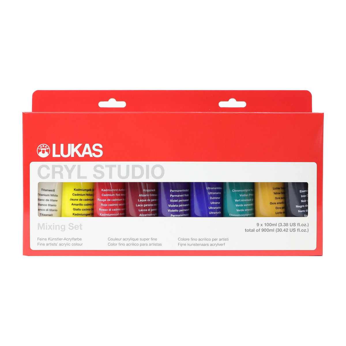 Sada akrylových farieb LUKAS Cryl Studio 9 x 100 ml – 1