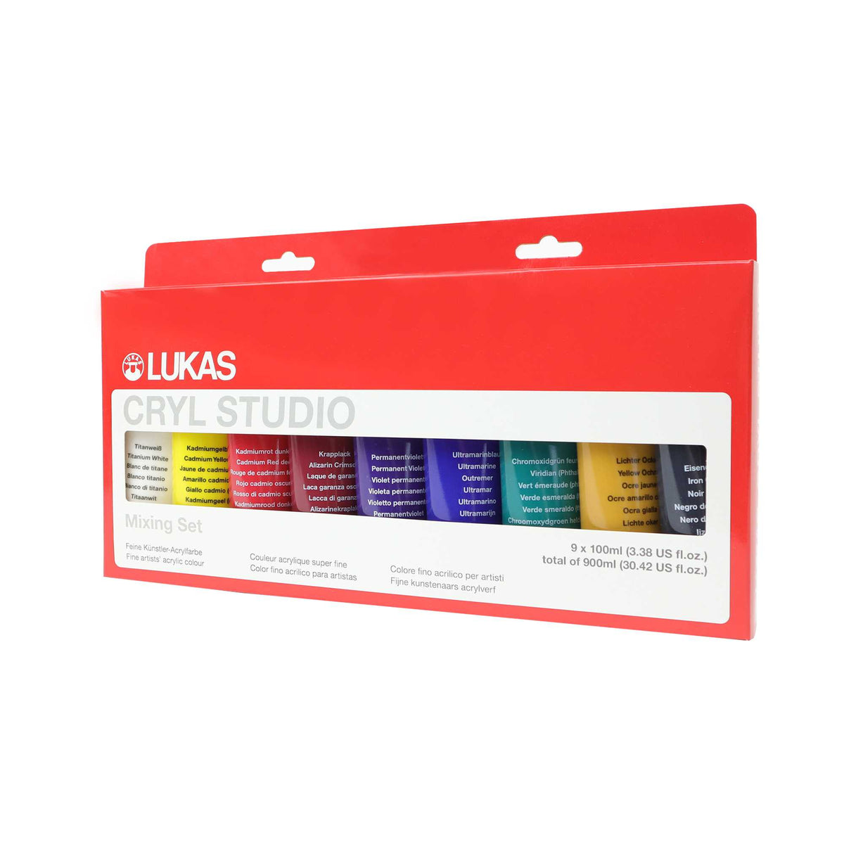 Sada akrylových farieb LUKAS Cryl Studio 9 x 100 ml