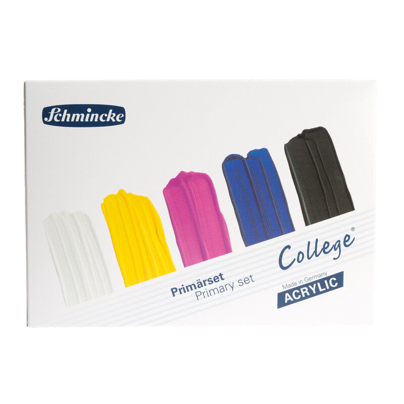 Sada akrylových farieb Schmincke College Acrylic – 5 x 75 ml, základné farby