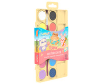 Sada akvarelových farieb JOVI Kawaii 22 mm - 12 ks so štetcom