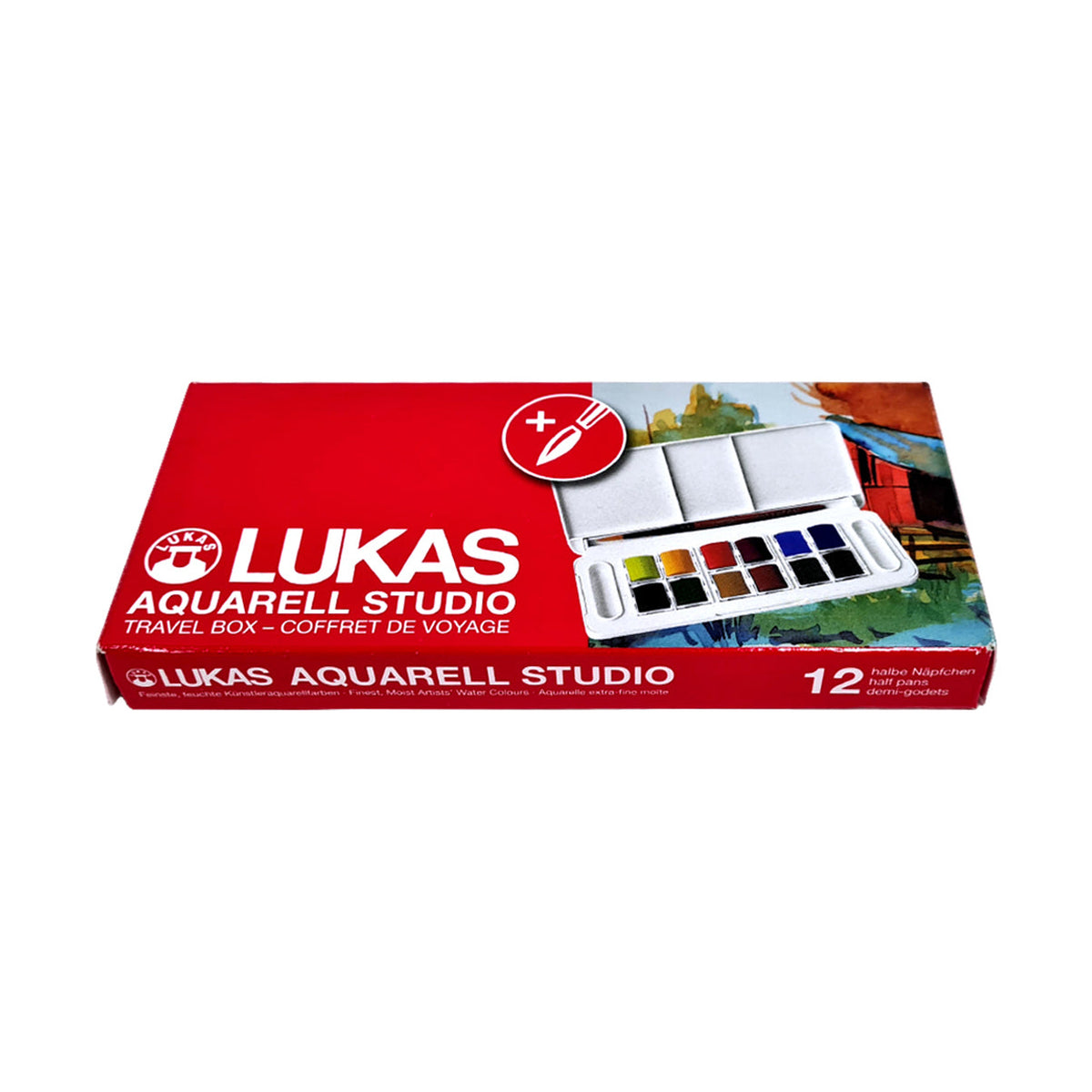 Sada akvarelových farieb LUKAS Studio v plastovom boxe - 13-dielna