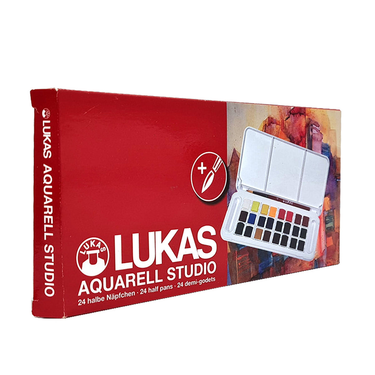 Sada akvarelových farieb LUKAS Studio v plastovom boxe - 24 ks
