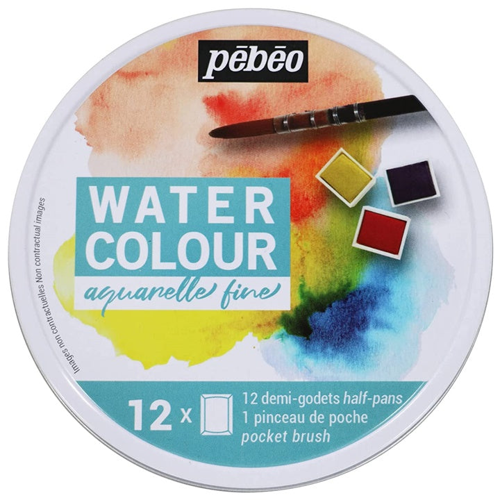 Pebeo Aquarellfarben-Set im Metallkasten
