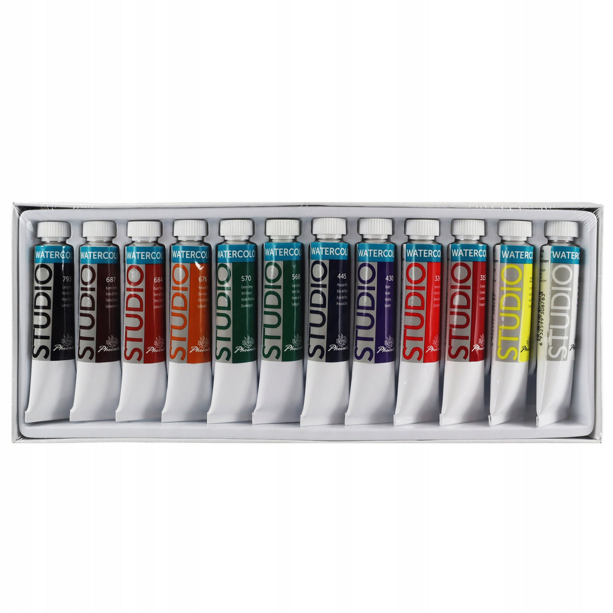 Sada akvarelových farieb Phoenix, 12 – 24 × 12 ml
