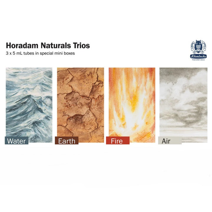 Sada akvarelových farieb Trio Fire HORADAM Naturals 3x5 ml — obrázok 4