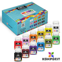 Sada farieb na textil a kožu MAMBO Kompozit 12х20 ml — obrázok 7