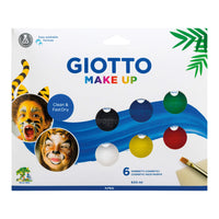Sada farieb na tvár GIOTTO Make Up 6 x 5 ml so štetcom a špongiou