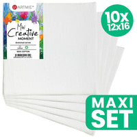 Sada mini maliarskeho hobby plátna ARTMIE 10 ks - 12x16 cm — obrázok 4