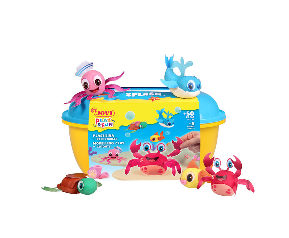 Sada modelovacích hmôt JOVI Play&Fun Splash 360 g v kufríku
