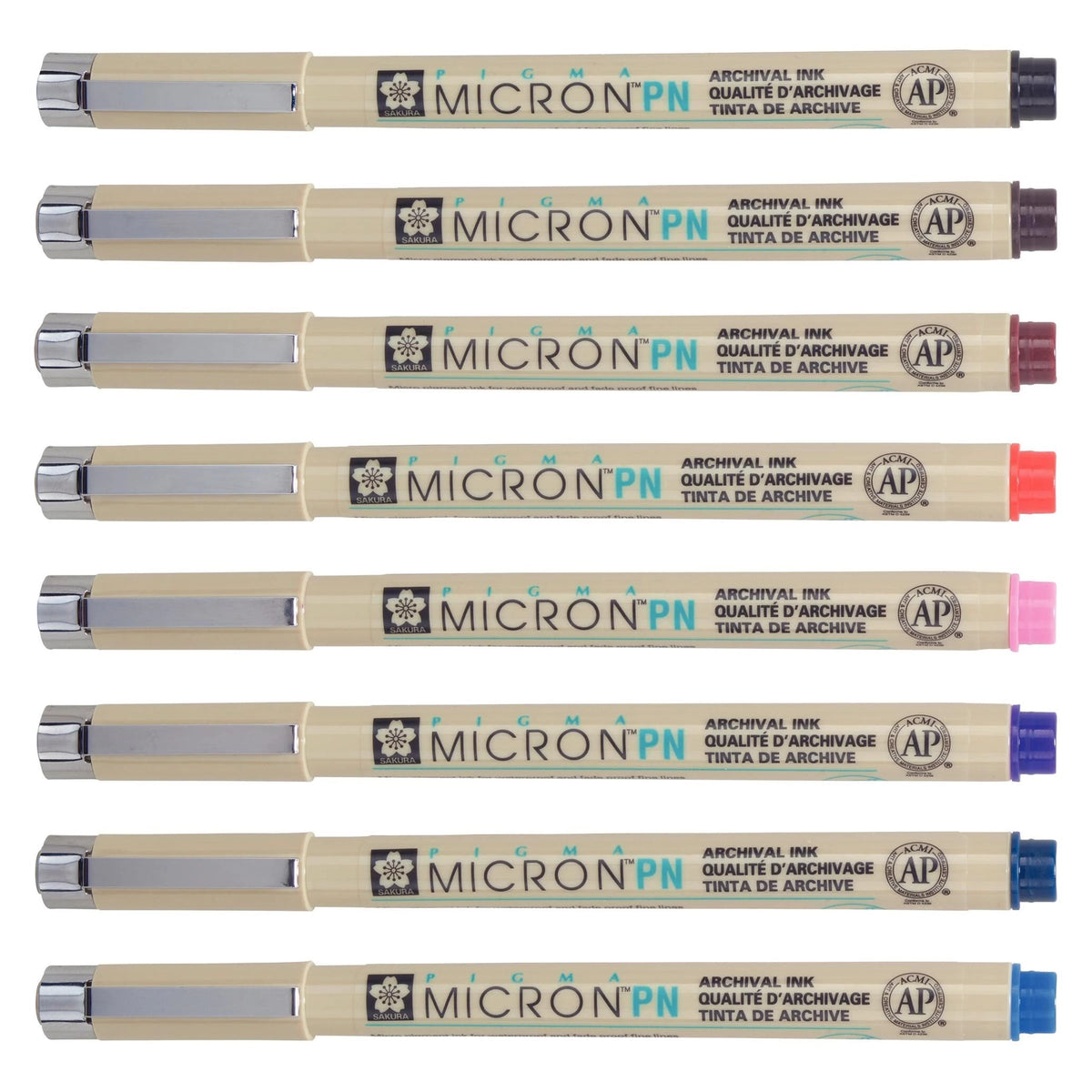Sada technických pier Sakura Pigma Micron PN 8 ks