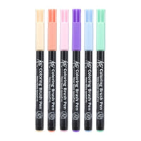 Sakura Koi Coloring Brush Pen akvarelové štetcové fixky - sada 6 ks Sweets