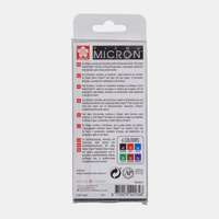 Sakura Pigma Micron 01 technické perá 0,25 mm sada 6 farieb