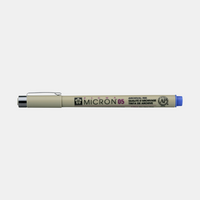 Sakura Pigma Micron 05 fineliner 0,45 mm – sada 6 farieb – Modrá