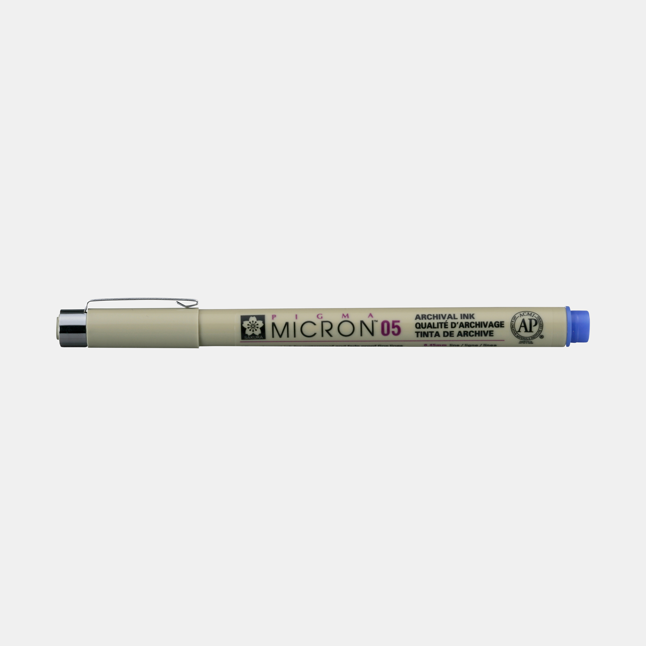 Sakura Pigma Micron 05 fineliner 0,45 mm – sada 6 farieb – Modrá