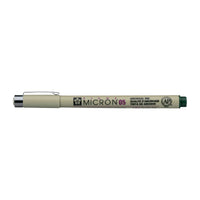 Sakura Pigma Micron 05 fineliner 0,45 mm – sada 6 farieb – Poľovnícka zelená