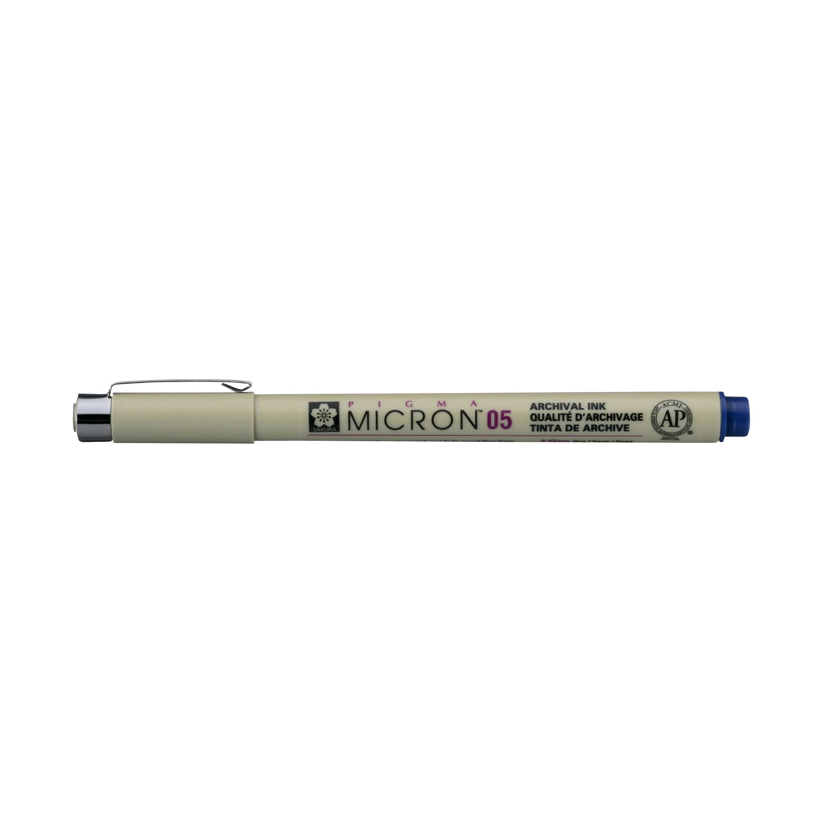 Sakura Pigma Micron 05 fineliner 0,45 mm – sada 6 farieb – Kráľovská modrá