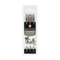Sakura Pigma Micron sada finelinerov Design 3 ks – 0,20 / 0,25 / 0,30 mm, čierna