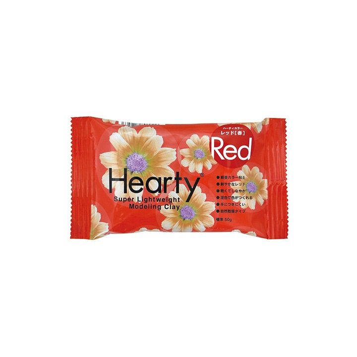 Samotvrdnúca hmota ultraľahká Hearty Padico 50 g – červená