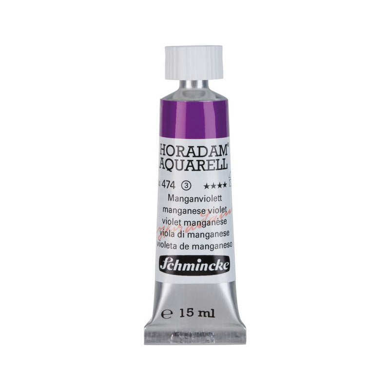 Schmincke Horadam akvarelová farba v tube 15 ml - Onetz – 474 Mangánová fialová