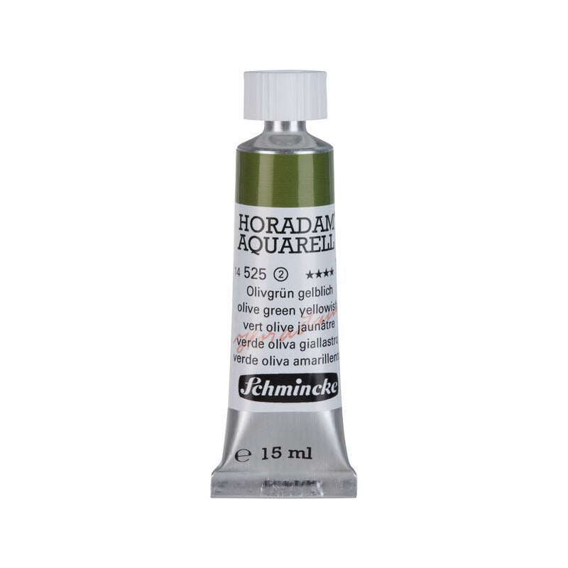 Schmincke Horadam akvarelová farba v tube 15 ml - Onetz – 525 Olivovo zelená žltkastá