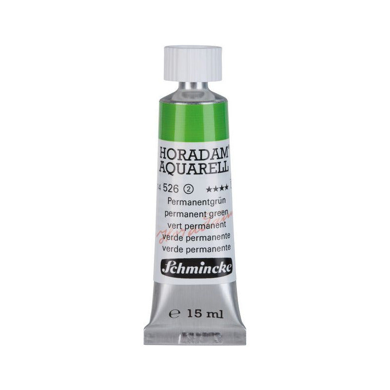 Schmincke Horadam akvarelová farba v tube 15 ml - Onetz – 526 Permanentná zelená