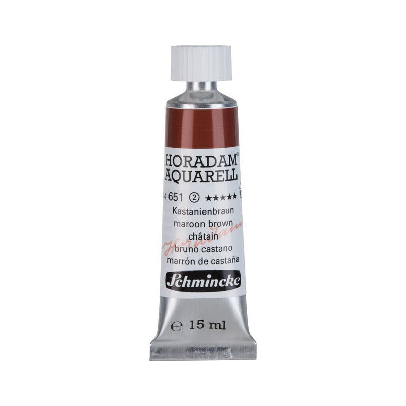 Schmincke Horadam akvarelová farba v tube 15 ml - Onetz – 651 Gaštanová hnedá