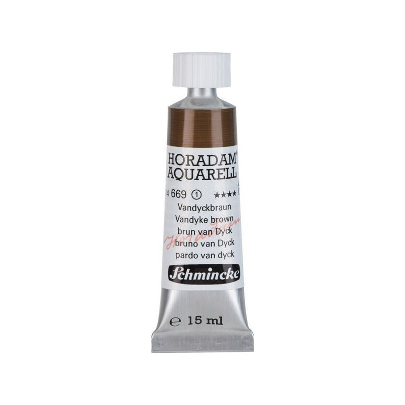 Schmincke Horadam akvarelová farba v tube 15 ml - Onetz – 669 Van Dyke hnedá
