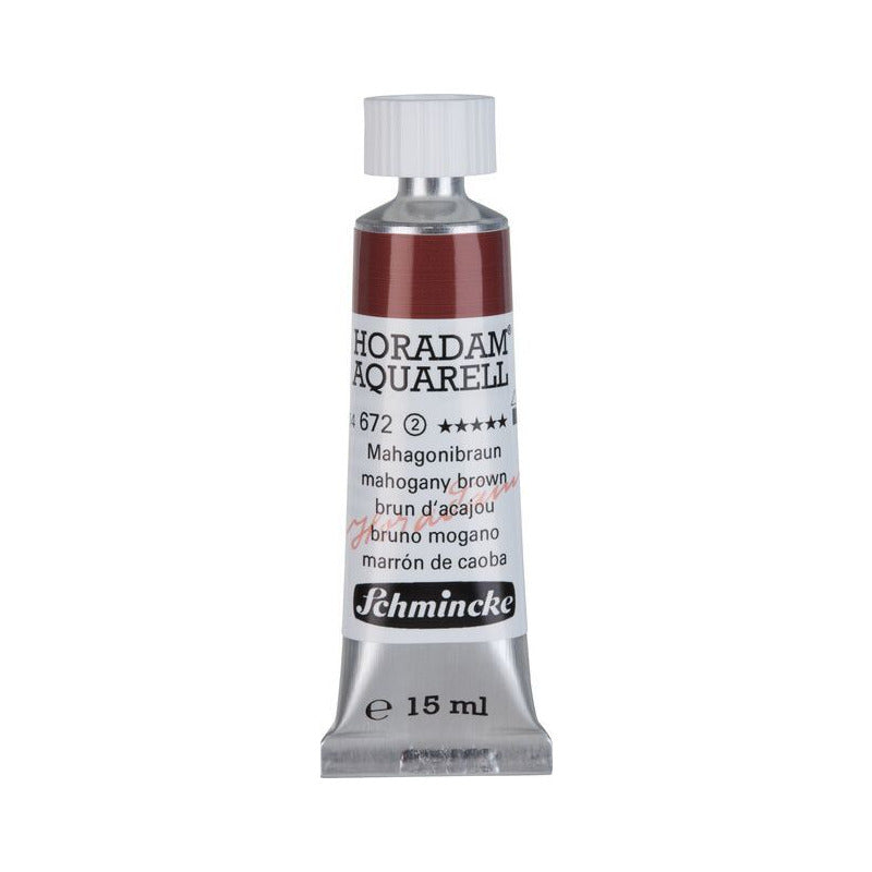 Schmincke Horadam akvarelová farba v tube 15 ml - Onetz – 672 Mahagónová hnedá